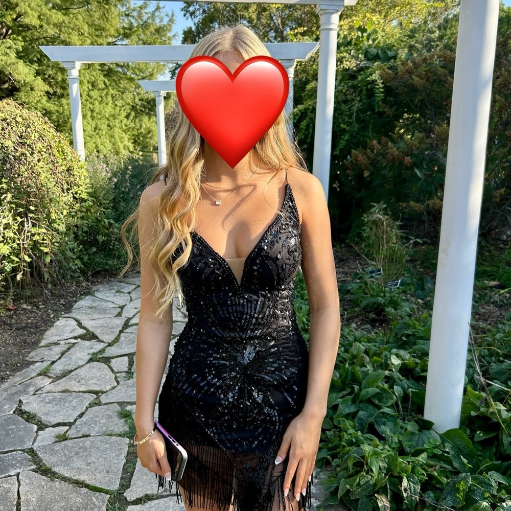 Homecoming Elegant Black Lace Dress